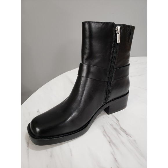 NEW NO BOX Lucky Brand Boots Kamany Leather Western Womens Equestrian Horseshoe - Picture 3 of 8